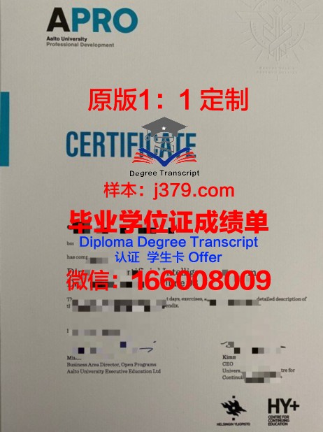 阿尔托大学毕业证Diploma文凭成绩单