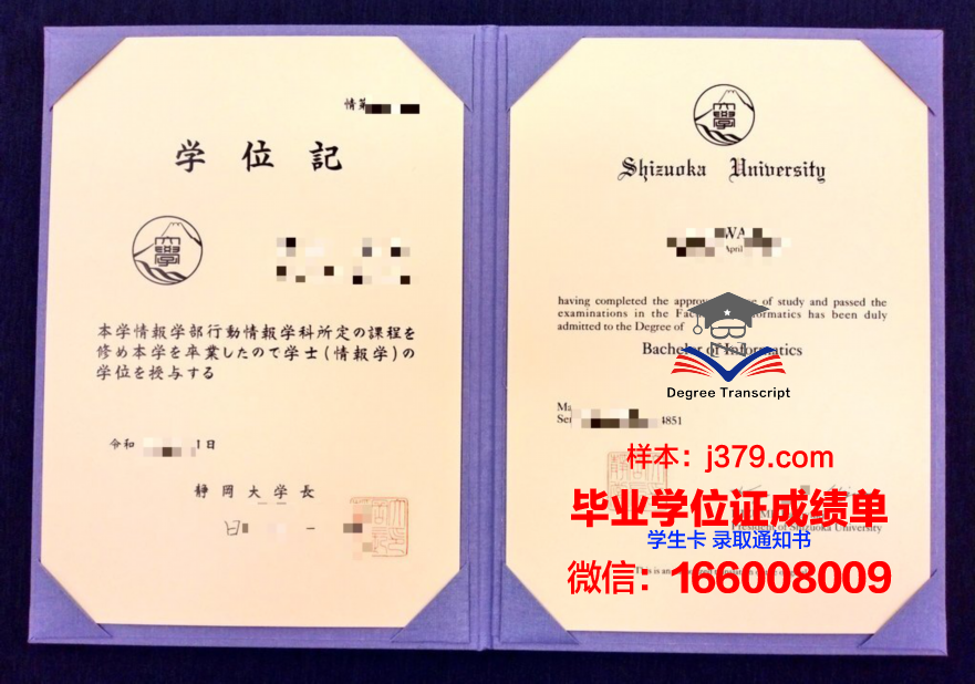 静冈产业技术专门学校毕业证外壳