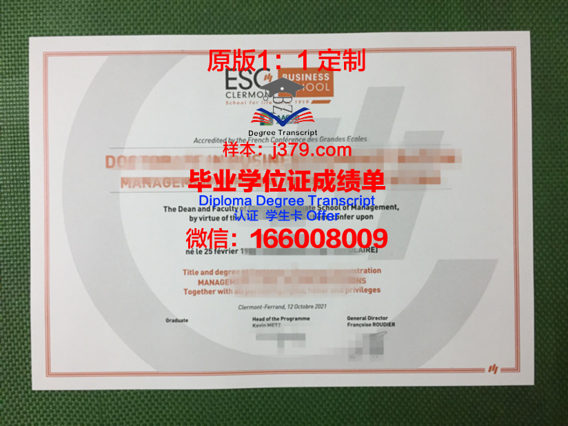 SIGMA克莱蒙工程师学院成绩单(克莱蒙大学)