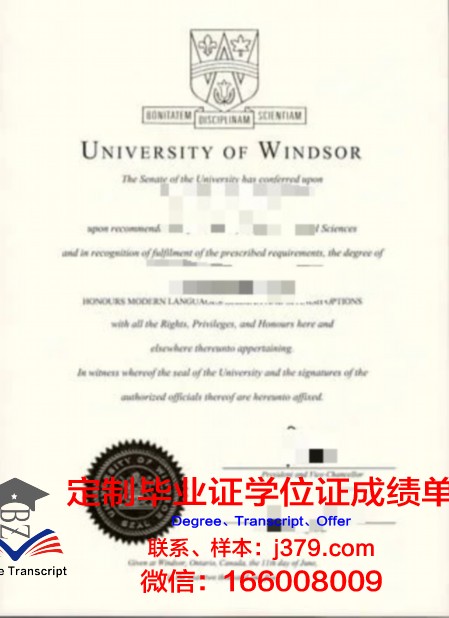 温莎大学学位证书(温莎大学申请要多久)