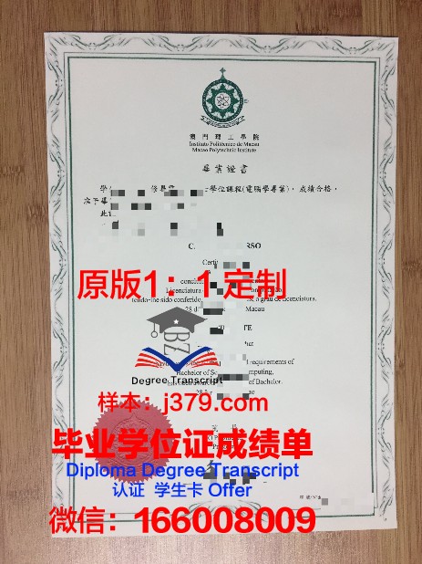 霍林斯大学毕业证成绩单  diploma