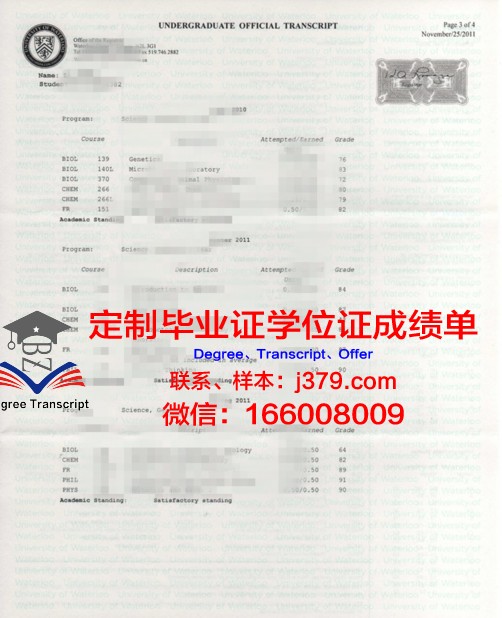 滑铁卢大学硕士毕业证(滑铁卢大学研究生学制)