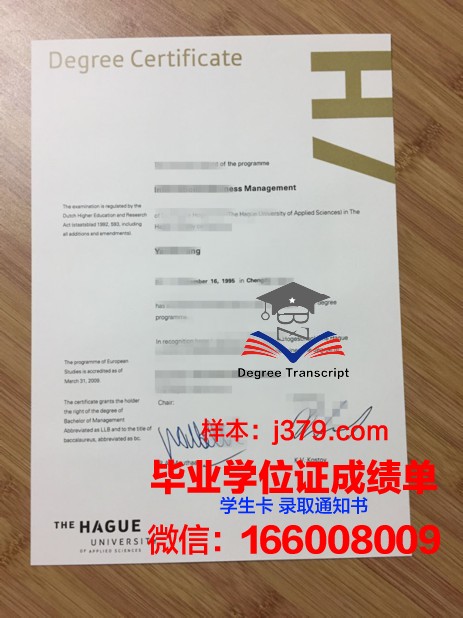 海牙应用科学大学毕业证定制：探索学术认证的个性化之路