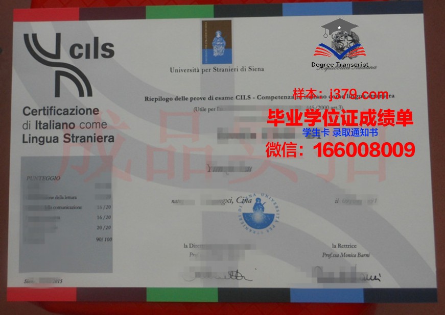 锡耶纳大学 diploma 毕业证