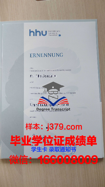 杜塞尔多夫大学文凭版式展示